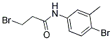 N1-(4-BROMO-3-METHYLPHENYL)-3-BROMOPROPANAMIDE 结构式