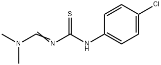 N-(4-CHLOROPHENYL)-N'-[(DIMETHYLAMINO)METHYLENE]THIOUREA 结构式