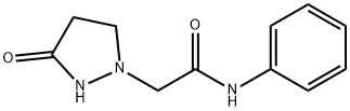 2-(3-OXOTETRAHYDRO-1H-PYRAZOL-1-YL)-N-PHENYLACETAMIDE 结构式