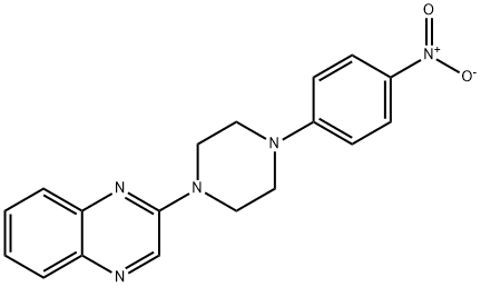 2-[4-(4-NITROPHENYL)PIPERAZINO]QUINOXALINE 结构式