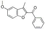 (5-Methoxy-3-methyl-1-benzofuran-2-yl)(phenyl)methanone 结构式