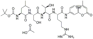 BOC-LEU-SER-THR-ARG-AMC ACOH 结构式