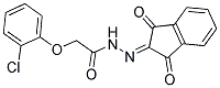 N-(AZA(1,3-DIOXOINDAN-2-YLIDENE)METHYL)-2-(2-CHLOROPHENOXY)ETHANAMIDE 结构式