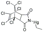 1,4,5,6,7,7-Hexachloro-N-(ethyl-mercuri)-5-norbornene-2,3-dicarboximide 结构式