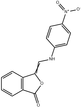 3-[(4-NITROANILINO)METHYLENE]-2-BENZOFURAN-1(3H)-ONE 结构式