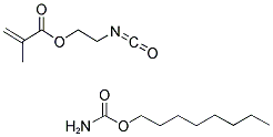 ISOCYANATOETHYL METHACRYLATE OCTYL URETHANE 结构式