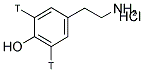 TYRAMINE HYDROCHLORIDE, [RING-3,5-3H] 结构式