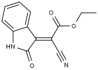 Ethyl 2-nitrilo-2-(2-oxoindolin-3-ylidene)acetate 结构式
