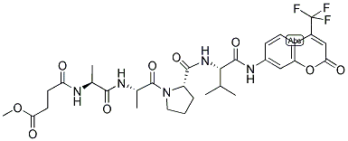 MEOSUC-ALA-ALA-PRO-VAL-AFC 结构式