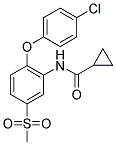 N-[2-(4-CHLOROPHENOXY)-5-(METHYLSULPHONYL)PHENYL]CYCLOPROPANECARBOXAMIDE 结构式