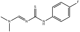 N-[(DIMETHYLAMINO)METHYLENE]-N'-(4-FLUOROPHENYL)THIOUREA 结构式