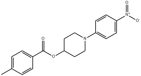 1-(4-NITROPHENYL)-4-PIPERIDINYL 4-METHYLBENZENECARBOXYLATE 结构式