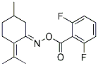 1,3-DIFLUORO-2-[(([5-METHYL-2-(1-METHYLETHYLIDENE)CYCLOHEXYLIDENE]AMINO)OXY)CARBONYL]BENZENE 结构式