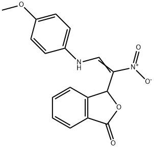 3-[2-(4-METHOXYANILINO)-1-NITROVINYL]-2-BENZOFURAN-1(3H)-ONE