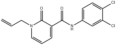 1-ALLYL-N-(3,4-DICHLOROPHENYL)-2-OXO-1,2-DIHYDRO-3-PYRIDINECARBOXAMIDE 结构式