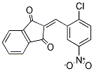 2-((2-CHLORO-5-NITROPHENYL)METHYLENE)INDANE-1,3-DIONE 结构式