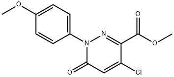 METHYL 4-CHLORO-1-(4-METHOXYPHENYL)-6-OXO-1,6-DIHYDRO-3-PYRIDAZINECARBOXYLATE 结构式