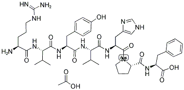 ARG-VAL-TYR-VAL-HIS-PRO-PHE ACETATE SALT 结构式