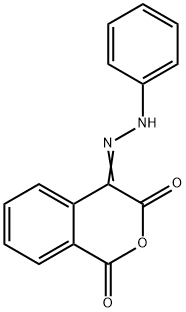 1H-ISOCHROMENE-1,3,4-TRIONE 4-(N-PHENYLHYDRAZONE) 结构式