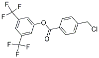 3,5-BIS(TRIFLUOROMETHYL)PHENYL 4-(CHLOROMETHYL)BENZOATE 结构式