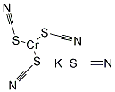 CHROMIUM (IC) POTASSIUM THIOCYANATE 结构式