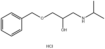 1-(BENZYLOXY)-3-(ISOPROPYLAMINO)PROPAN-2-OL HYDROCHLORIDE 结构式