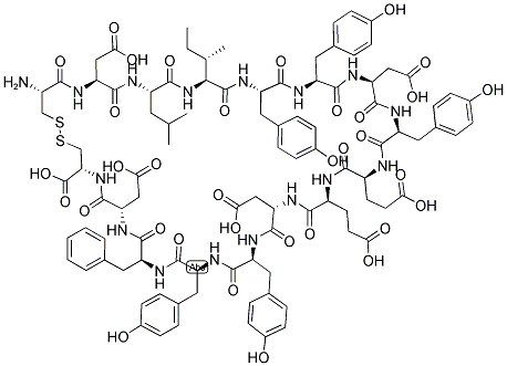 CYS-ASP-LEU-ILE-TYR-TYR-ASP-TYR-GLU-GLU-ASP-TYR-TYR-PHE-ASP-CYS (DISULFIDE BRIDGE: CYS1-CYS16) 结构式