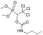 DIMETHYL (1-([(BUTYLAMINO)CARBONYL]OXY)-2,2,2-TRICHLOROETHYL)PHOSPHONATE 结构式