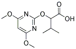 2-[(4,6-DIMETHOXYPYRIMIDIN-2-YL)OXY]-3-METHYLBUTANOIC ACID 结构式