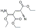 DIETHYL 4-[AMINO(ETHOXY)METHYLENE]-2-CYANO-2-PENTENEDIOATE 结构式