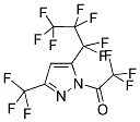 5(3)-(HEPTAFLUOROPROPYL)-1-(TRIFLUOROACETYL)-3(5)-(TRIFLUOROMETHYL)PYRAZOLE 结构式