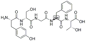 H-Tyr-D-Ser-Gly-Phe-Thr-OH 结构式