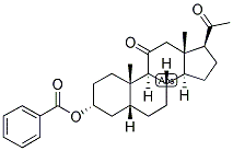 5-BETA-PREGNAN-3-ALPHA-OL-11,20-DIONE BENZOATE 结构式