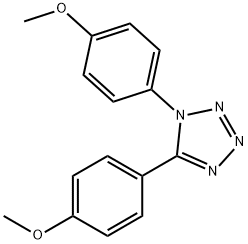 1,5-双(4-甲氧基苯基)-1H-四唑 结构式