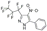 3-(HEPTAFLUOROPROPYL)-4-NITRO-5-PHENYLPYRAZOLE 结构式