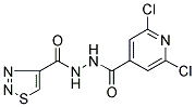 N'4-(1,2,3-THIADIAZOL-4-YLCARBONYL)-2,6-DICHLOROPYRIDINE-4-CARBOHYDRAZIDE 结构式