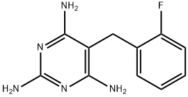 2,6-DIAMINO-5-(2-FLUOROBENZYL)-4-PYRIMIDINYLAMINE 结构式