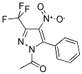 1-ACETYL-3(5)-TRIFLUOROMETHYL-4-NITRO-5(3)-(PHENYL)PYRAZOLE 结构式