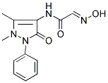 N-(1,5-DIMETHYL-3-OXO-2-PHENYL-2,3-DIHYDRO-1H-PYRAZOL-4-YL)-2-HYDROXYIMINO-ACETAMIDE 结构式