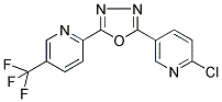 2-(6-Chloro-3-pyridyl)-5-[5-(trifluoromethyl)-2-pyridyl]-1,3,4-oxadiazole 结构式