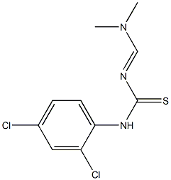 N-(2,4-DICHLOROPHENYL)-N'-[(DIMETHYLAMINO)METHYLENE]THIOUREA 结构式