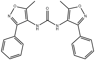 1,3-双(5-甲基-3-苯基异噁唑-4-基)脲 结构式