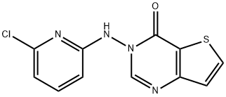 3-[(6-CHLORO-2-PYRIDINYL)AMINO]THIENO[3,2-D]PYRIMIDIN-4(3H)-ONE 结构式