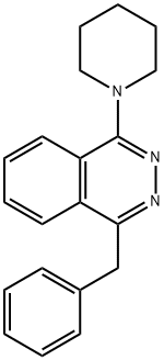 1-BENZYL-4-PIPERIDINOPHTHALAZINE 结构式