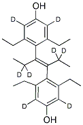 DIETHYLSTILBESTROL (RING-3,3',5,5'-DIETHYL-1,1,1',1'-D8) 结构式