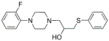 1-[4-(2-FLUOROPHENYL)PIPERAZINO]-3-(PHENYLSULFANYL)-2-PROPANOL 结构式