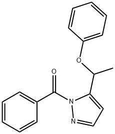 [5-(1-PHENOXYETHYL)-1H-PYRAZOL-1-YL](PHENYL)METHANONE 结构式