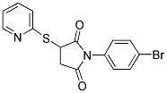 1-(4-BROMOPHENYL)-3-(2-PYRIDINYLSULFANYL)DIHYDRO-1H-PYRROLE-2,5-DIONE 结构式