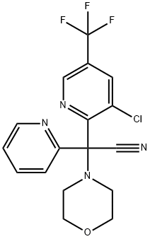 2-[3-CHLORO-5-(TRIFLUOROMETHYL)-2-PYRIDINYL]-2-MORPHOLINO-2-(2-PYRIDINYL)ACETONITRILE 结构式