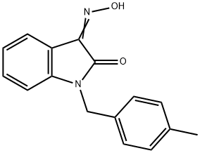 1-(4-METHYLBENZYL)-1H-INDOLE-2,3-DIONE 3-OXIME 结构式